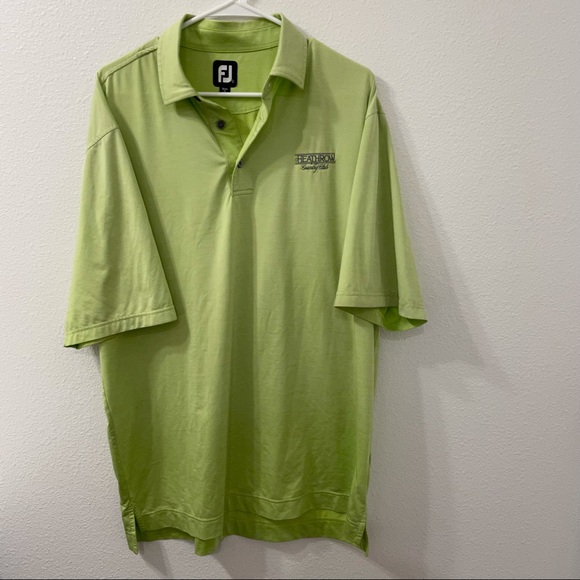 Footjoy polo shirt ombré green large - Picture 5 of 6
